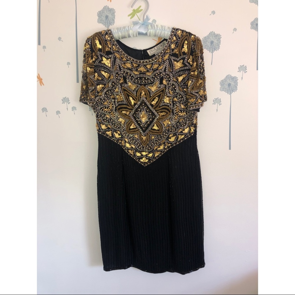 Vintage AJ Bari Sequin Petite Dress